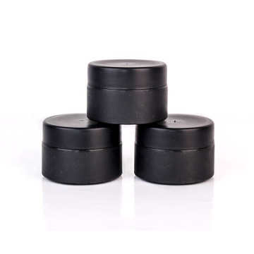 50ml black Round Cosmetic Container PET Plastic Jar